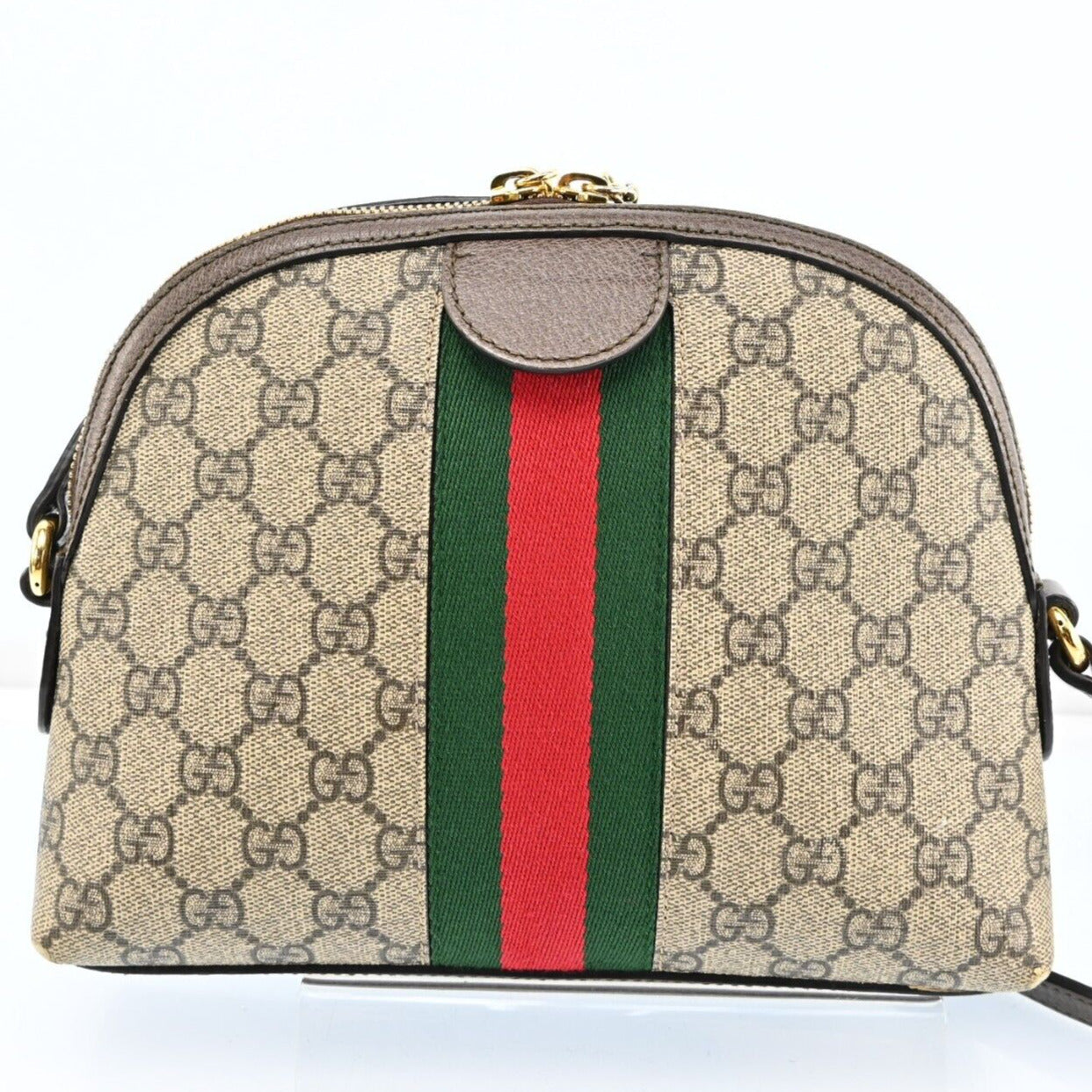 Gucci Leather Canvas Shoulder Bag
