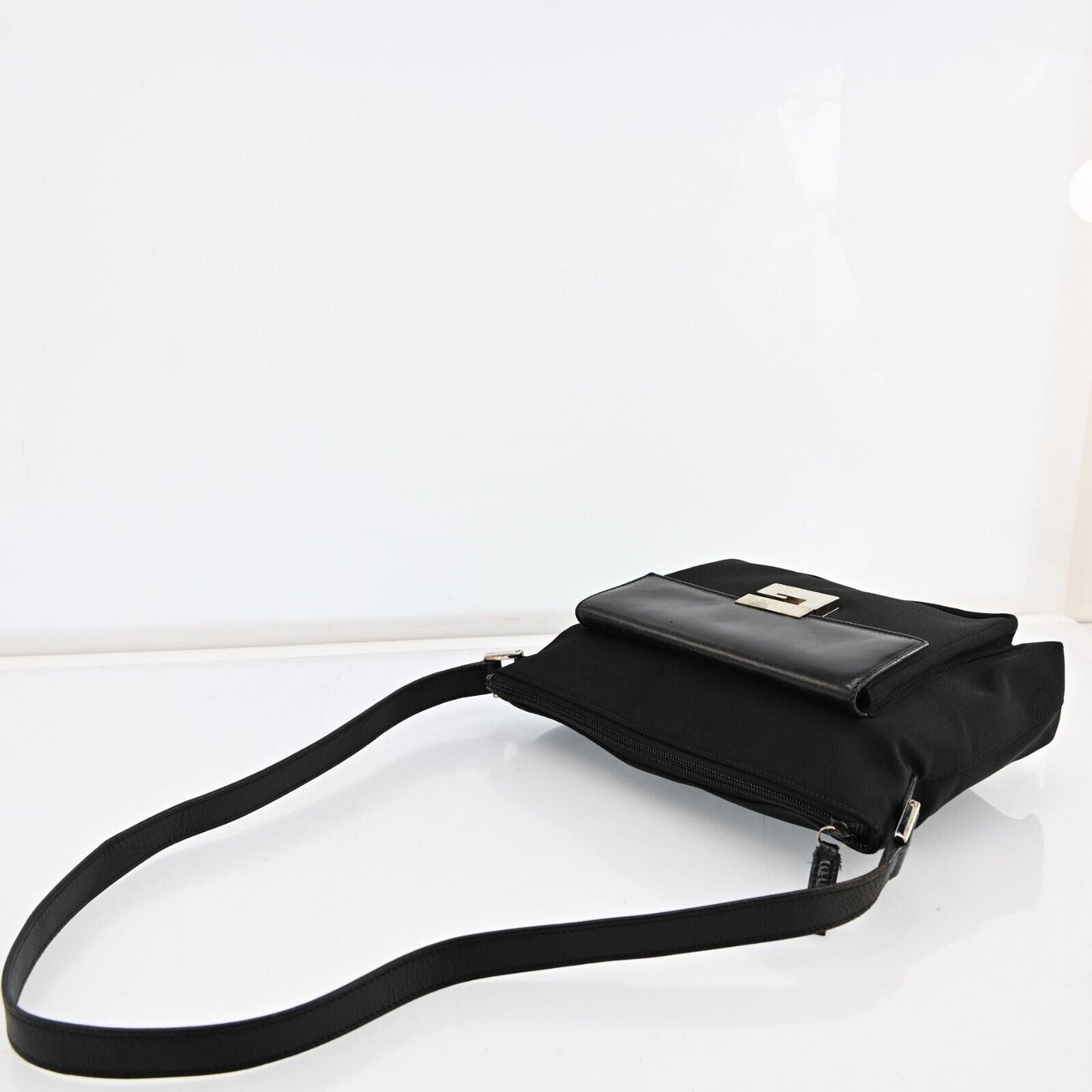 Gucci Nylon Leather Shoulder Bag
