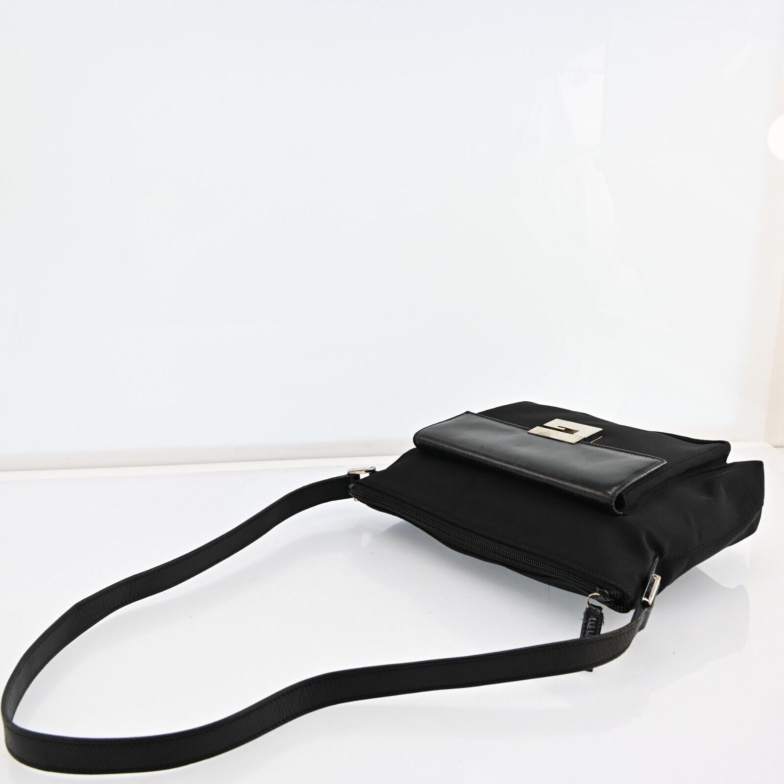 Gucci Nylon Leather Shoulder Bag