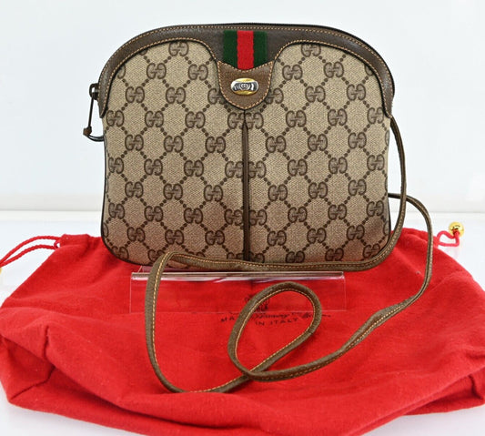 Gucci Monogram Leather Shoulder Bag