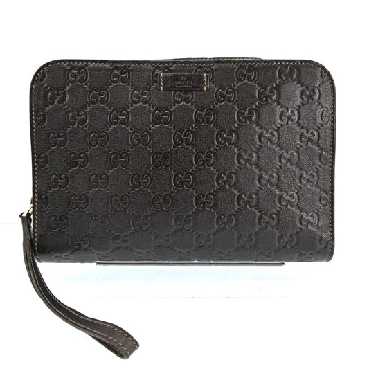 Gucci Monogram Leather Clutch