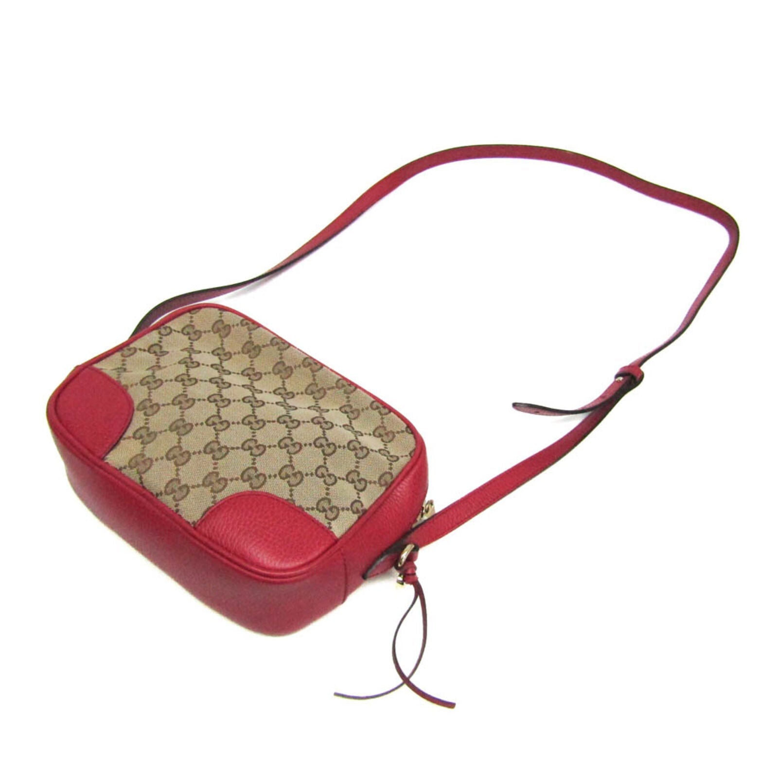 Gucci Leather Canvas Shoulder Bag