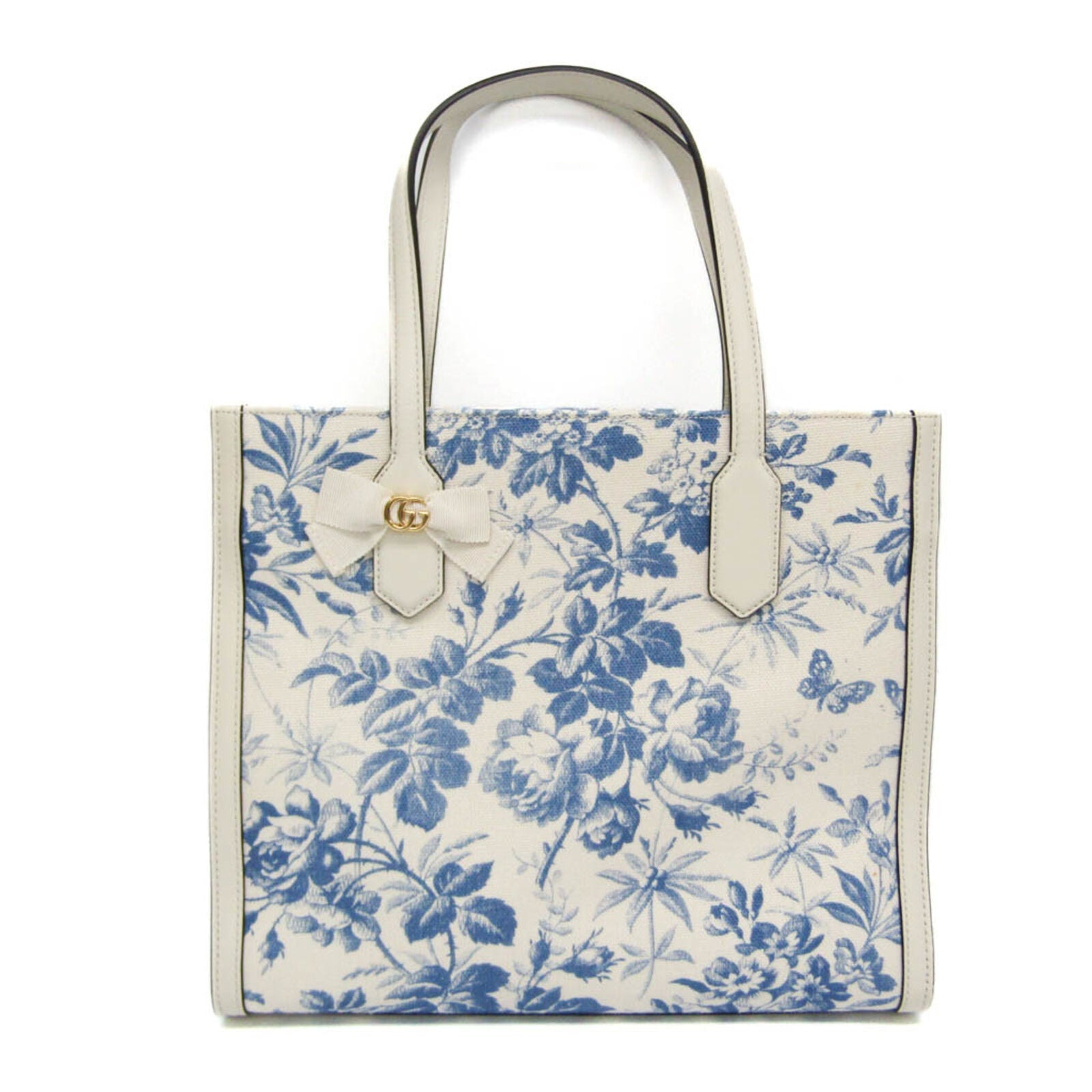 Gucci Leather Canvas Tote