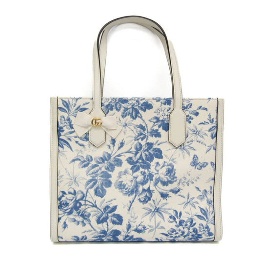 Gucci Leather Canvas Tote