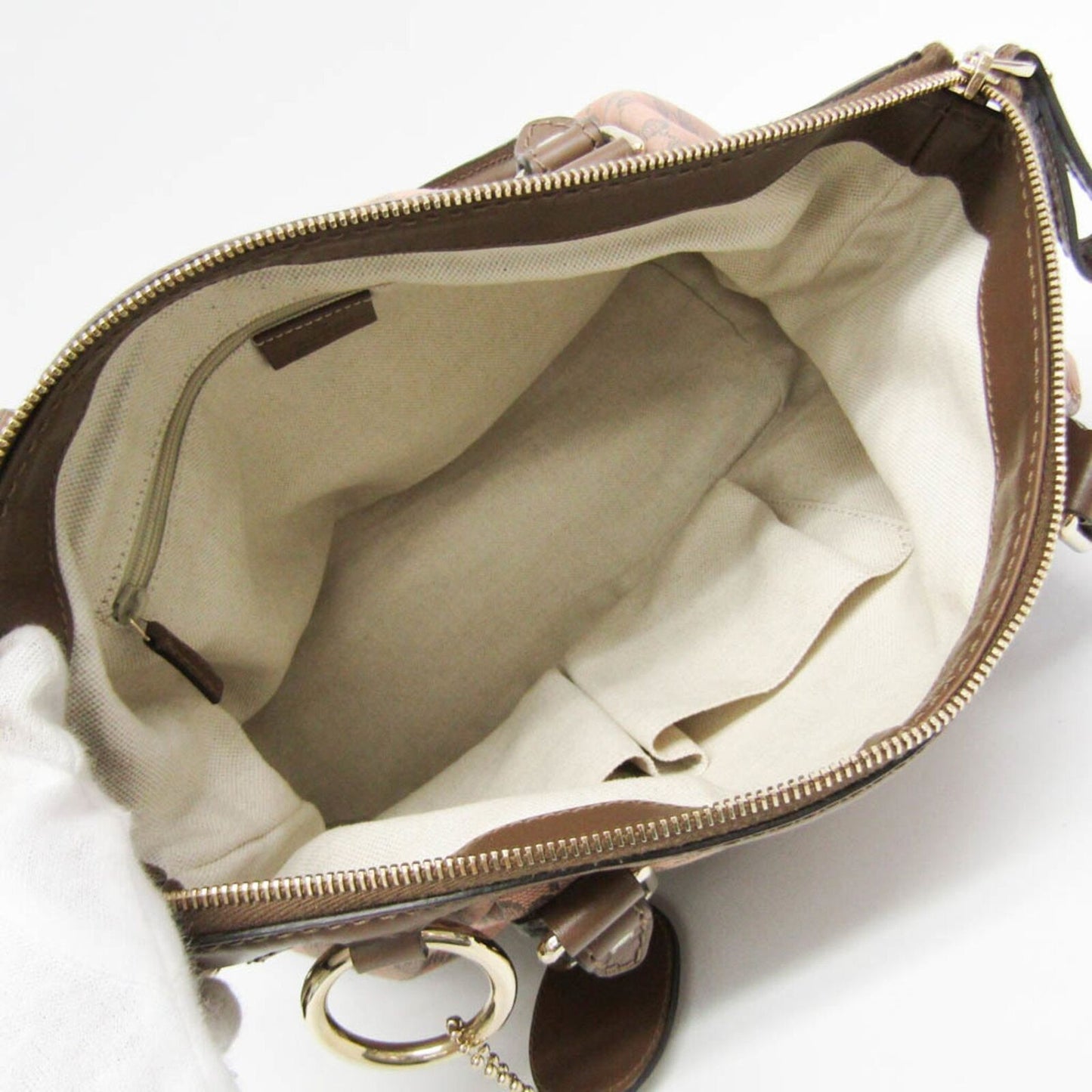 Gucci Leather Canvas Shoulder Bag