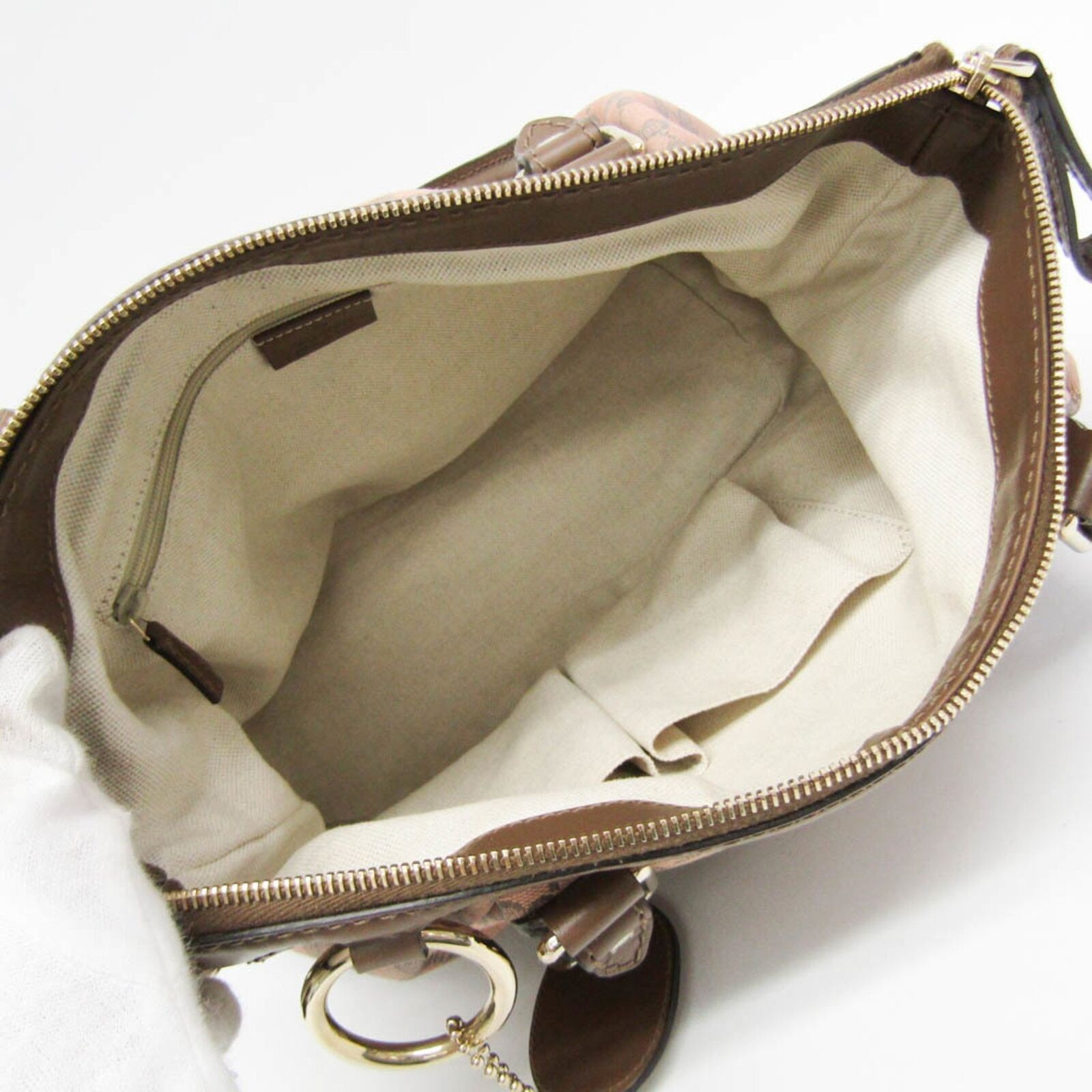 Gucci Leather Canvas Shoulder Bag
