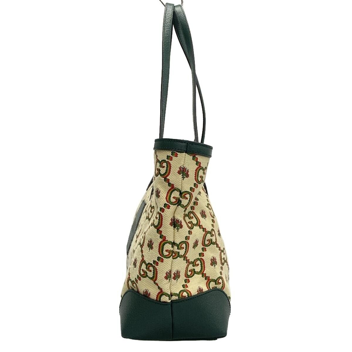Gucci Lou Leather Canvas Tote