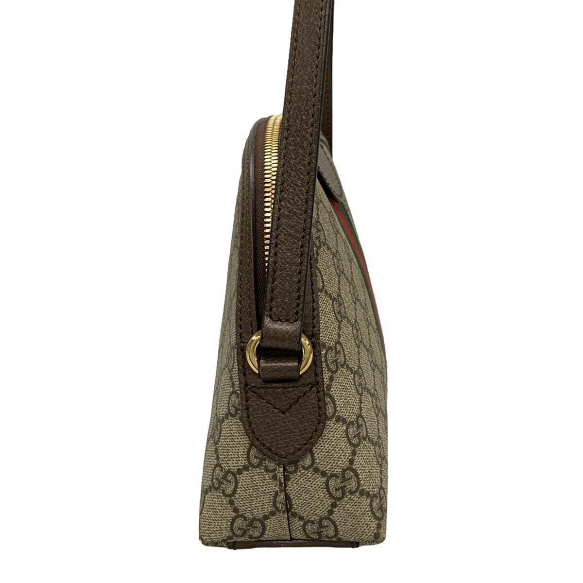Gucci Leather Canvas Shoulder Bag