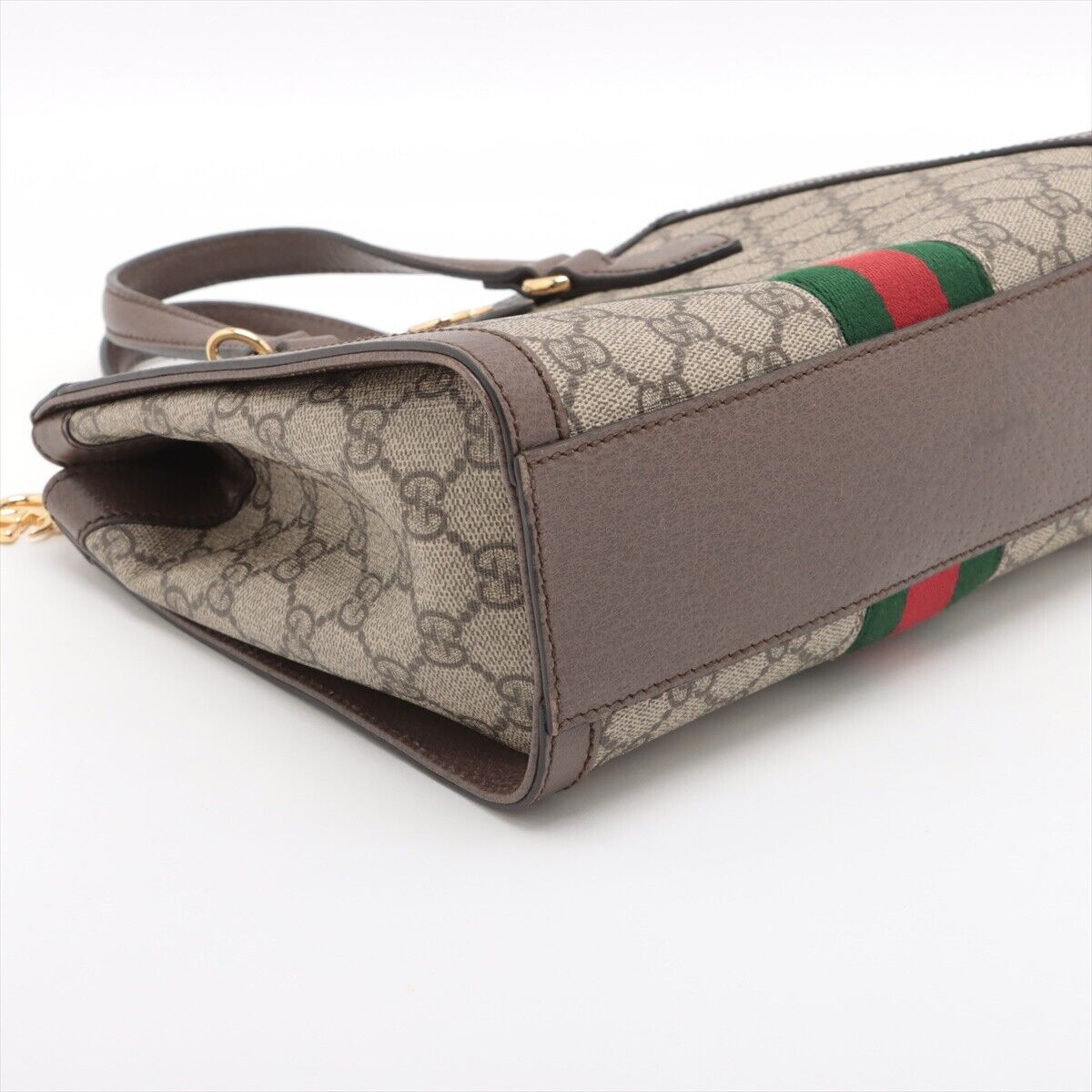 Gucci Leather Canvas Shoulder Bag