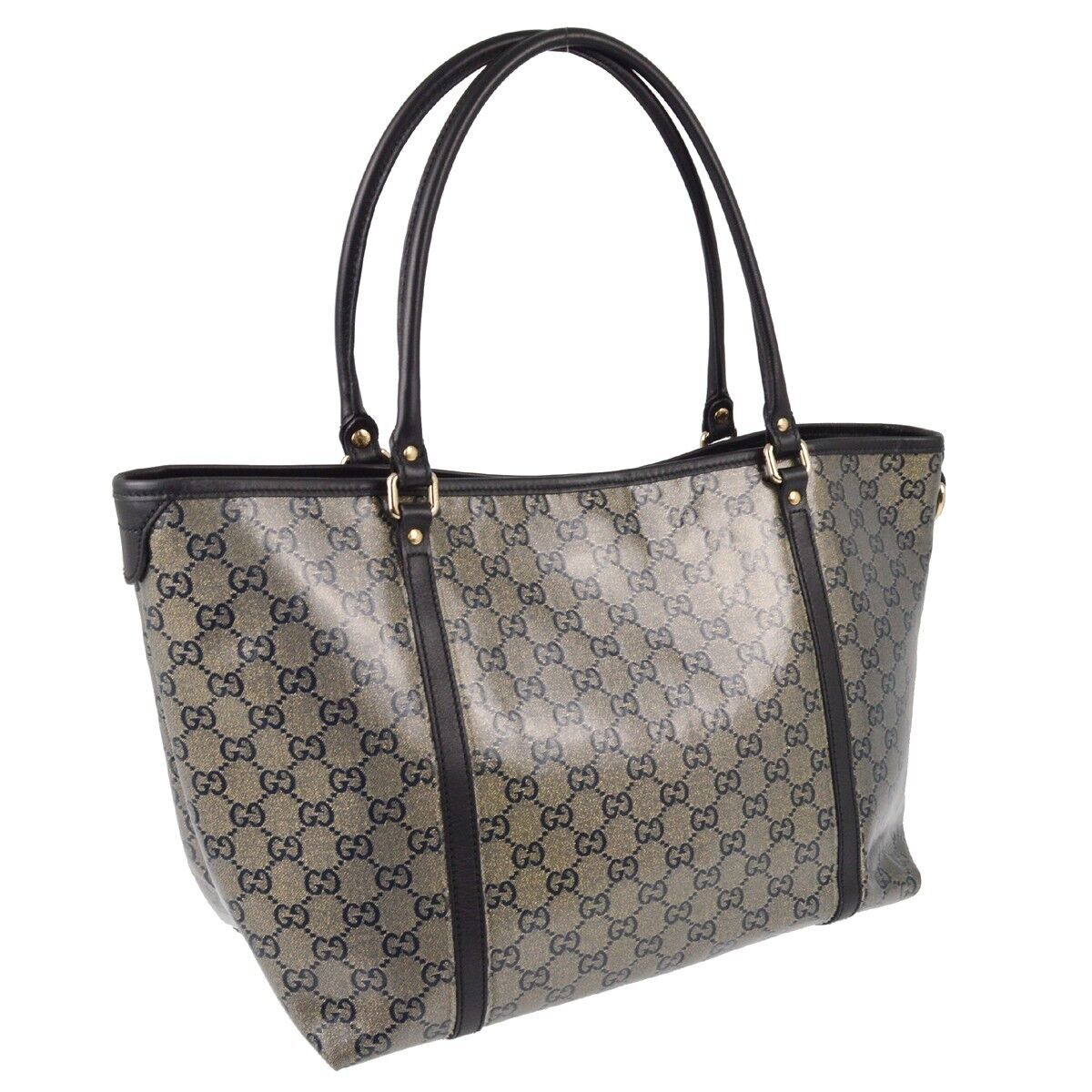 Gucci Monogram Leather Tote