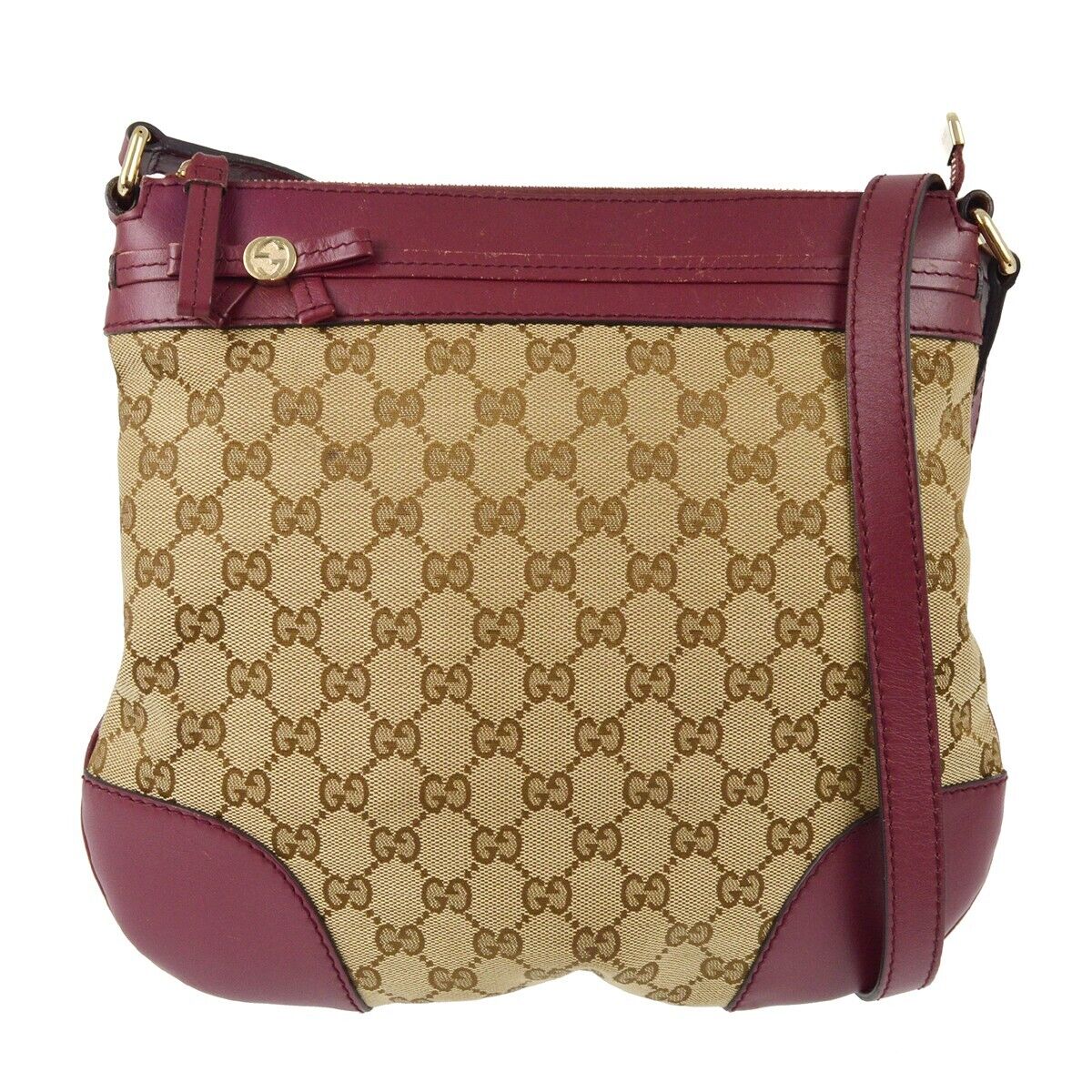 Gucci Leather Canvas Crossbody