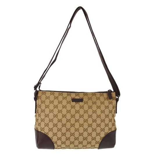 Gucci Monogram Leather Canvas Crossbody