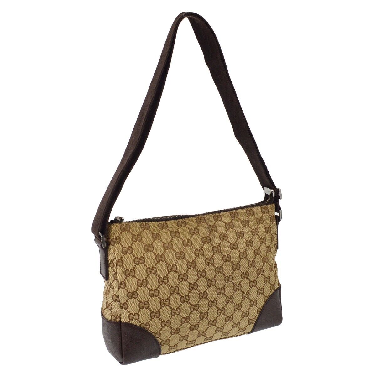 Gucci Monogram Leather Canvas Crossbody
