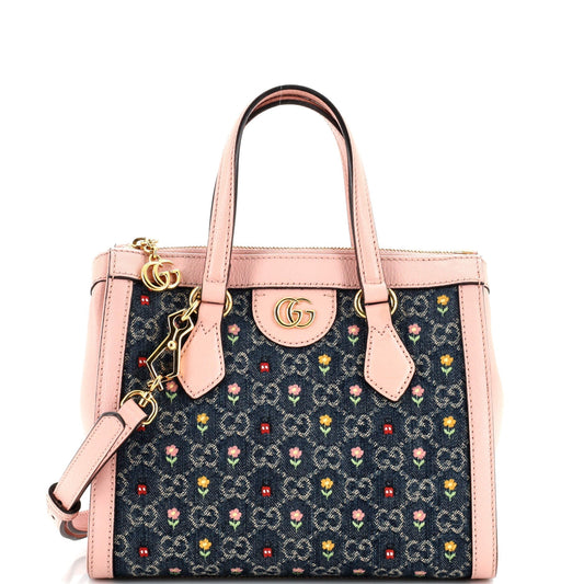 Gucci Leather Canvas Tote