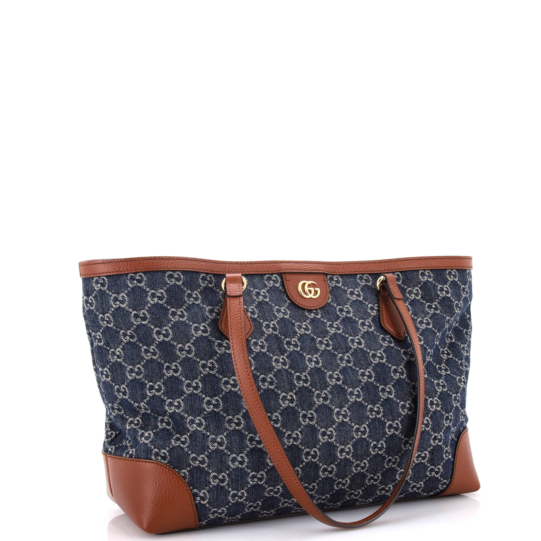 Gucci Leather Canvas Tote