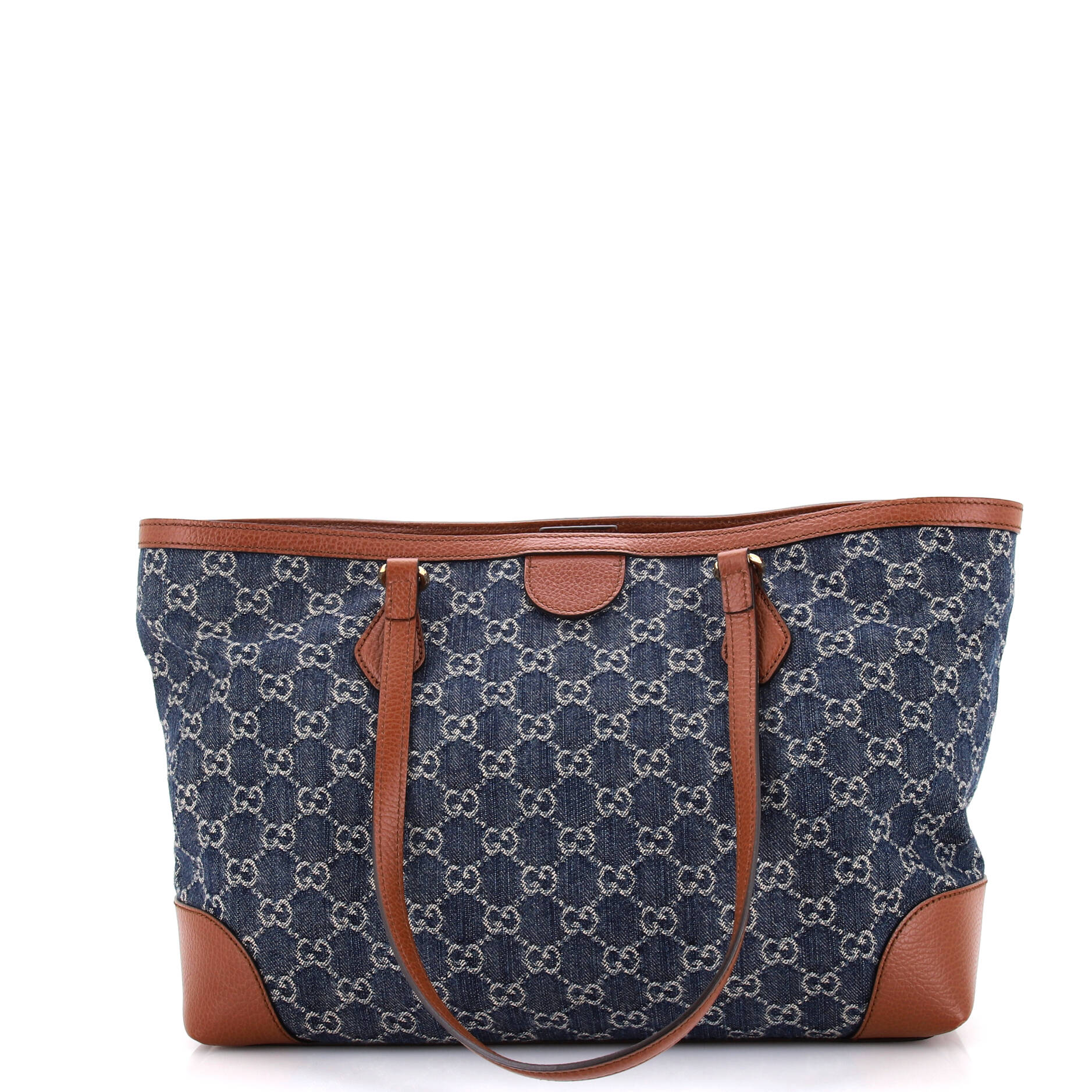 Gucci Leather Canvas Tote