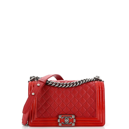 Chanel Boy Flap Bag Quilted Goatskin