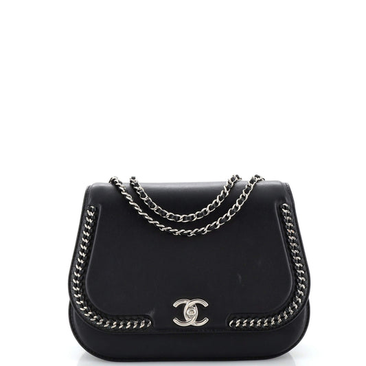 Chanel Braided Chic Flap Bag Calfskin
