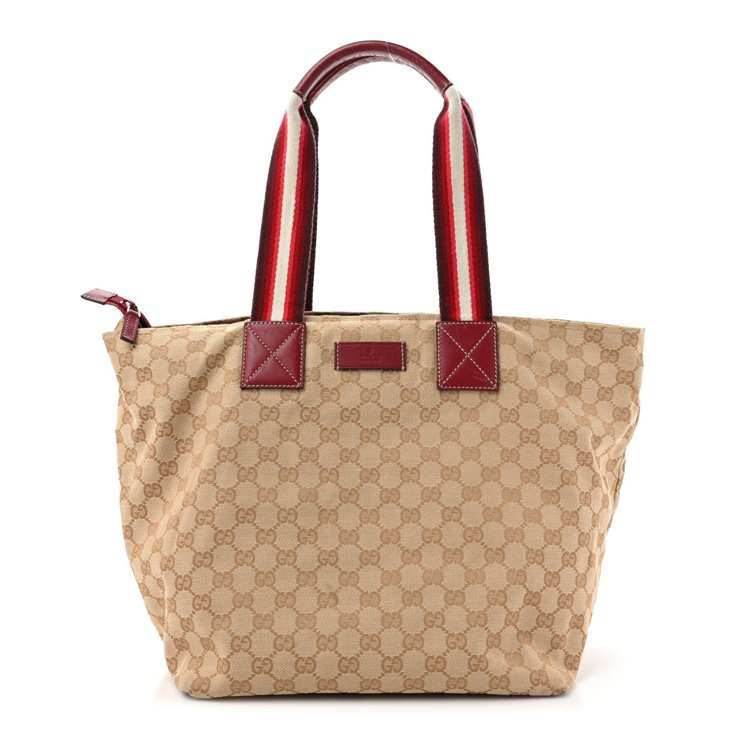 Gucci Leather Canvas Tote