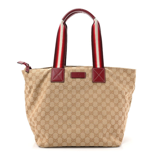 Gucci Leather Canvas Tote