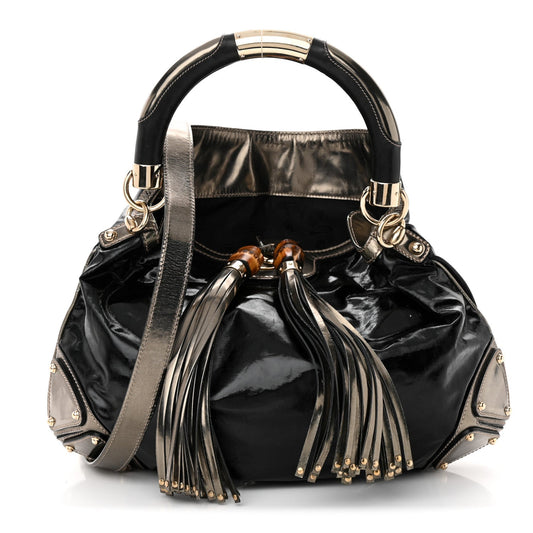 Gucci Canvas Top Handle Shoulder Bag