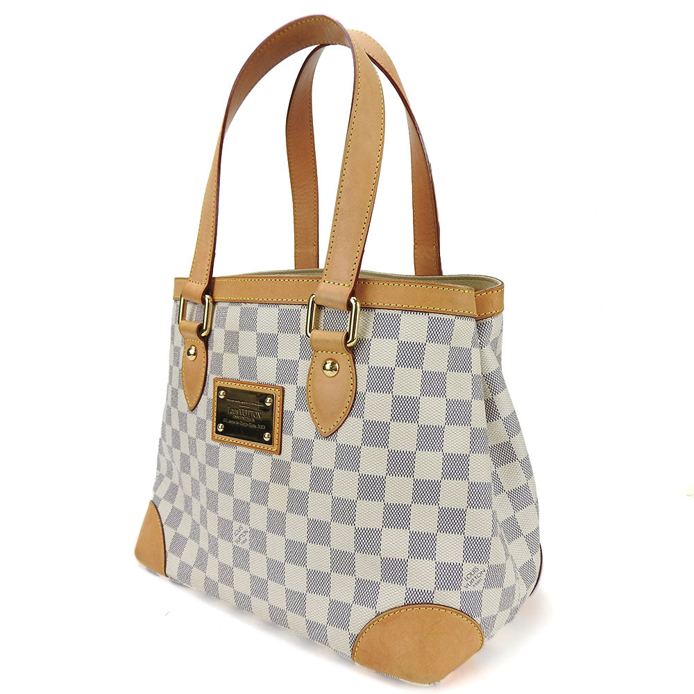 LOUIS VUITTON Tote Bag Damier Azur white HamsteadPM