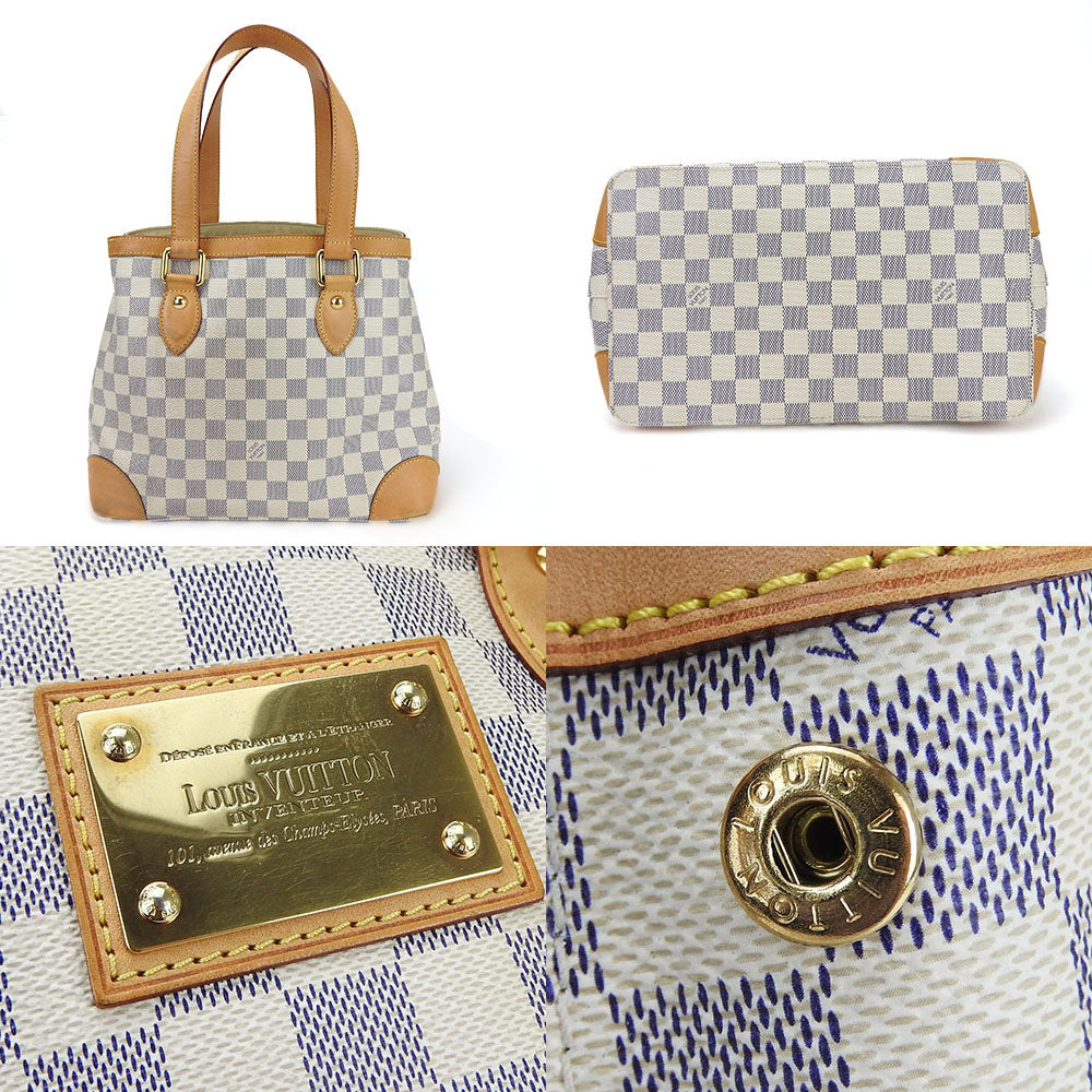 LOUIS VUITTON Tote Bag Damier Azur white HamsteadPM