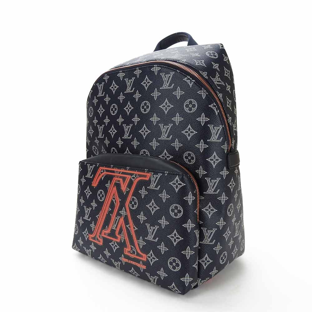 LOUIS VUITTON Backpack Monogram Navy Up side down Apollo mens