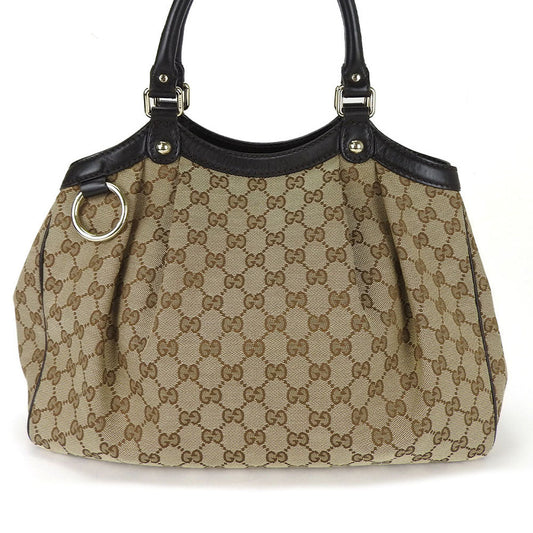 GUCCI Tote Bag 211944 GG canvas beige Sukey