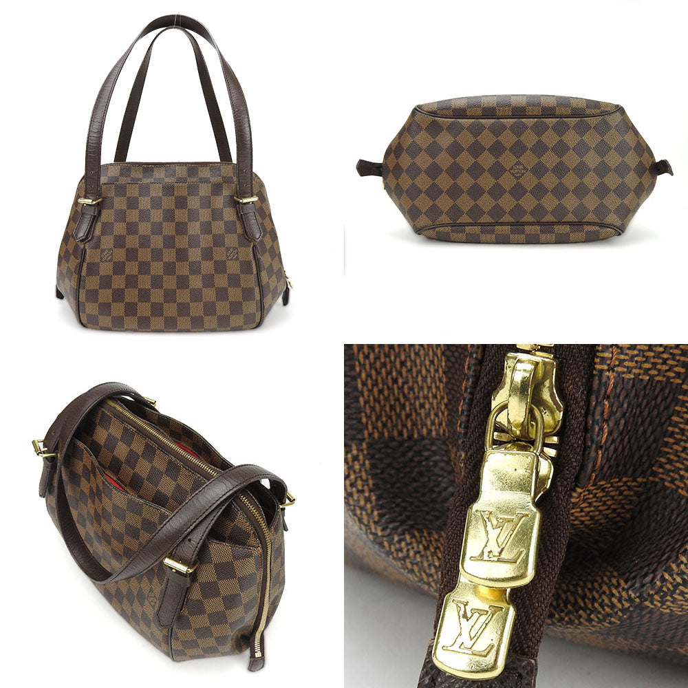 LOUIS VUITTON Shoulder Bag Damier canvas Brown Belem MM Women