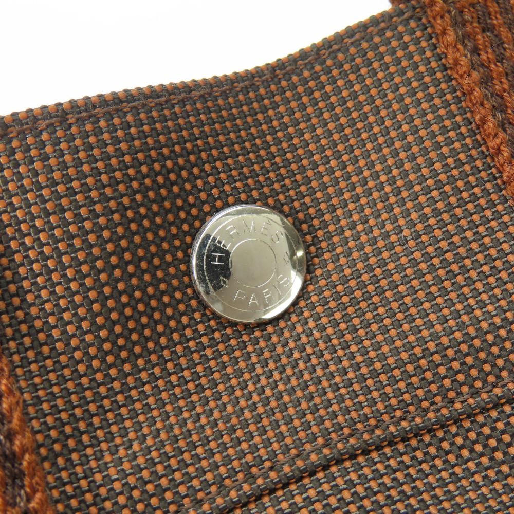 HERMES Handbag canvas Brown Her Line Tote PM unisex(Unisex)