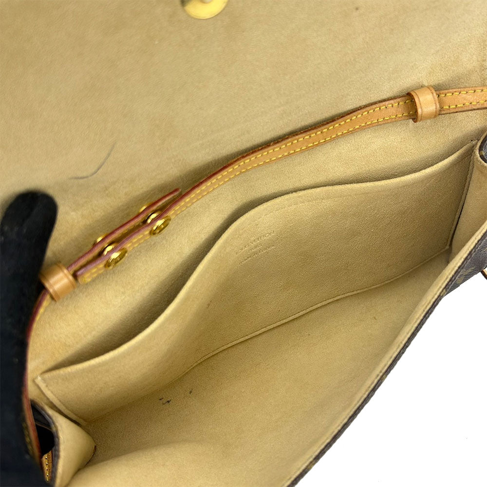 LOUIS VUITTON Shoulder Bag Monogram Brown Pochette Twin GM