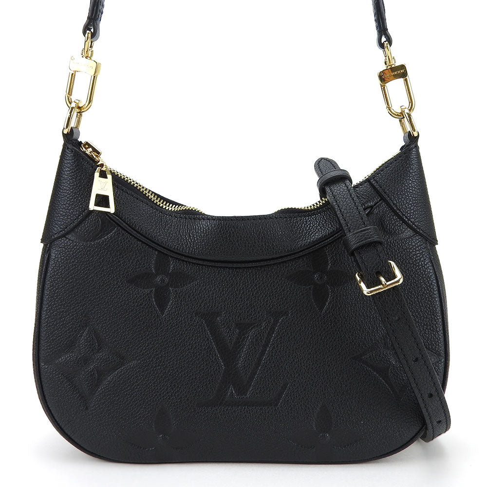 LOUIS VUITTON Shoulder Bag Monogram Ann Platt Noir Bagatelle NM
