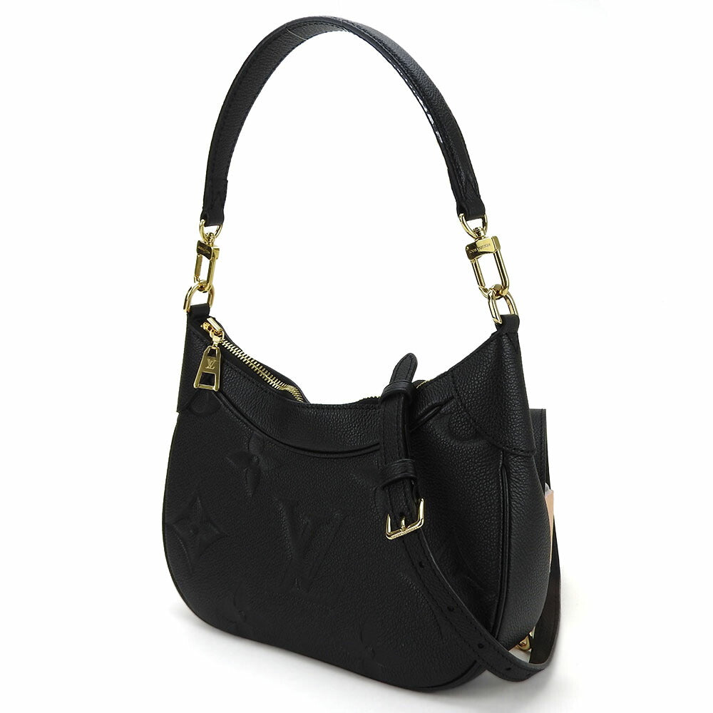 LOUIS VUITTON Shoulder Bag Monogram Ann Platt Noir Bagatelle NM