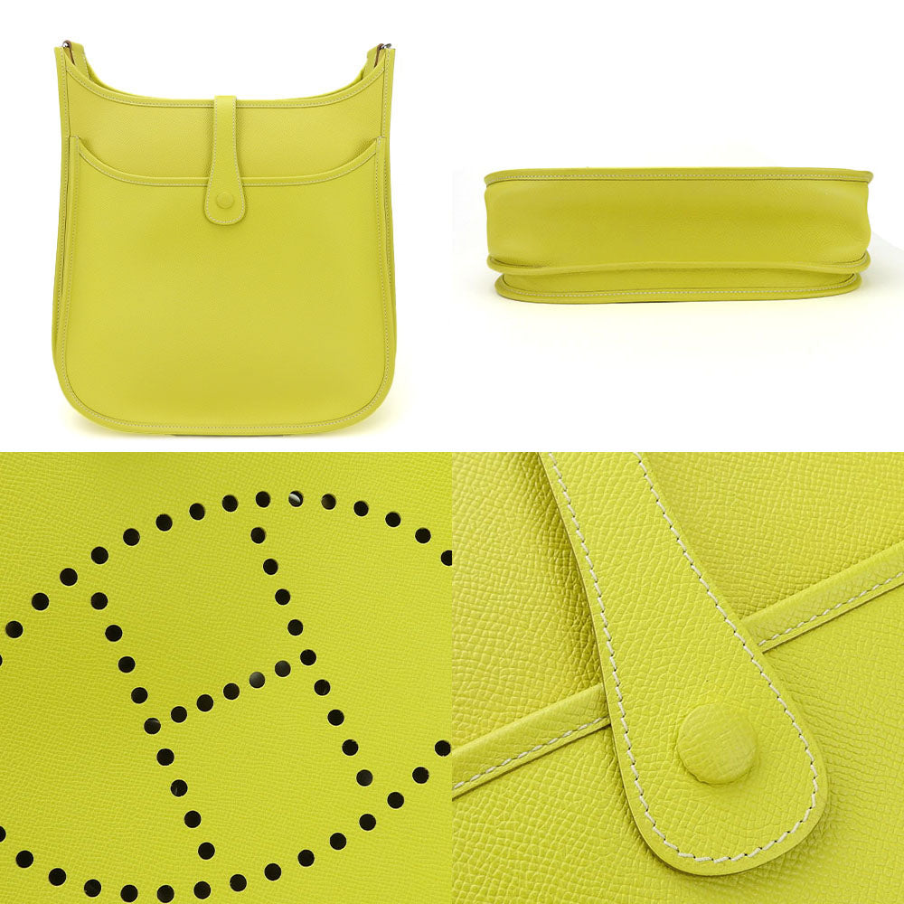 HERMES Shoulder Bag Epsom yellow Evelyn 3GM Women