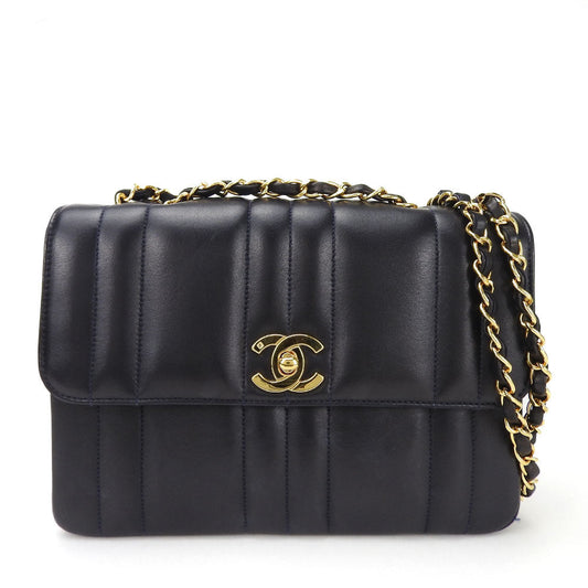 CHANEL Shoulder Bag A05292 lambskin Navy COCO Mark Women
