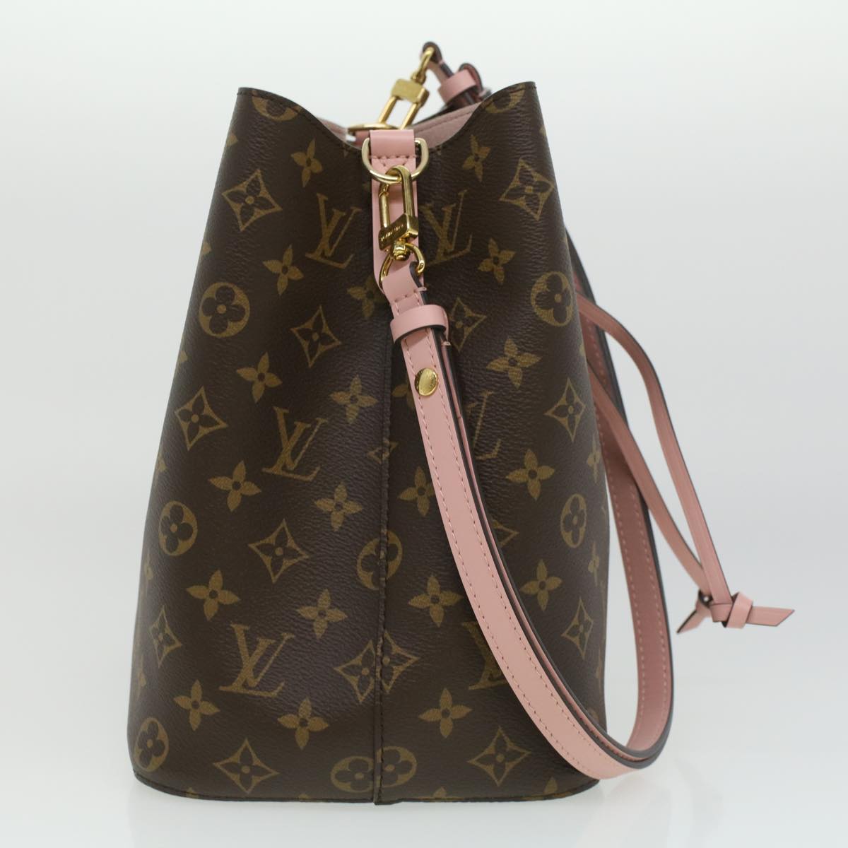 LOUIS VUITTON Monogram Neo Noe Shoulder Bag Rose poodle M44022 LV B013A