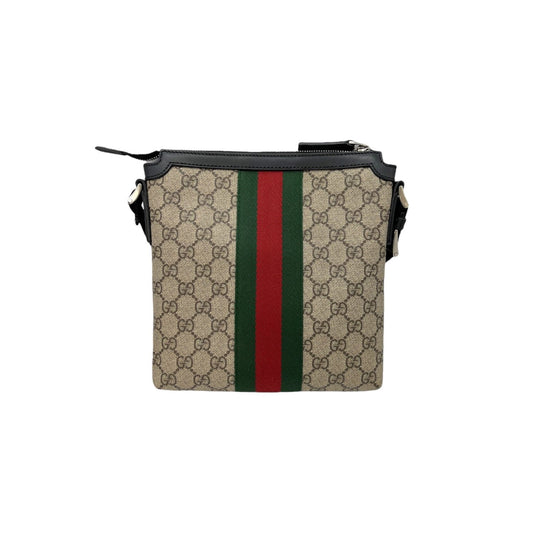 Gucci Nylon Leather Canvas Shoulder Bag