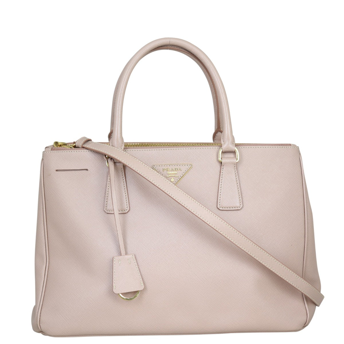 Prada Saffiano Lux Galleria Double Zip Tote Medium