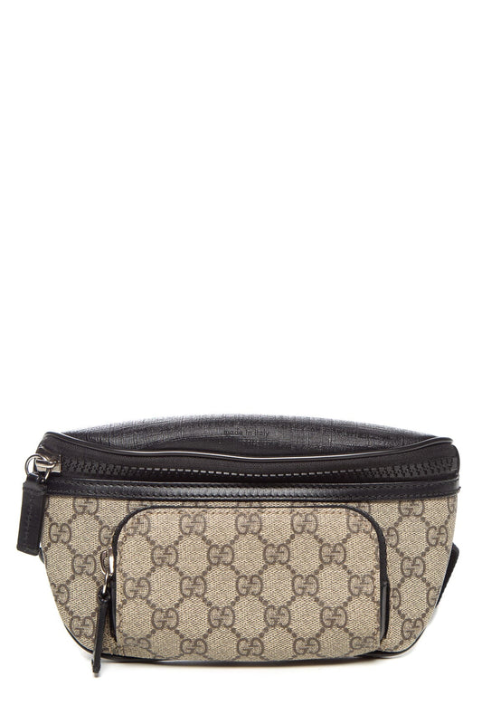 Gucci Black and GG Monogram Belt Bag