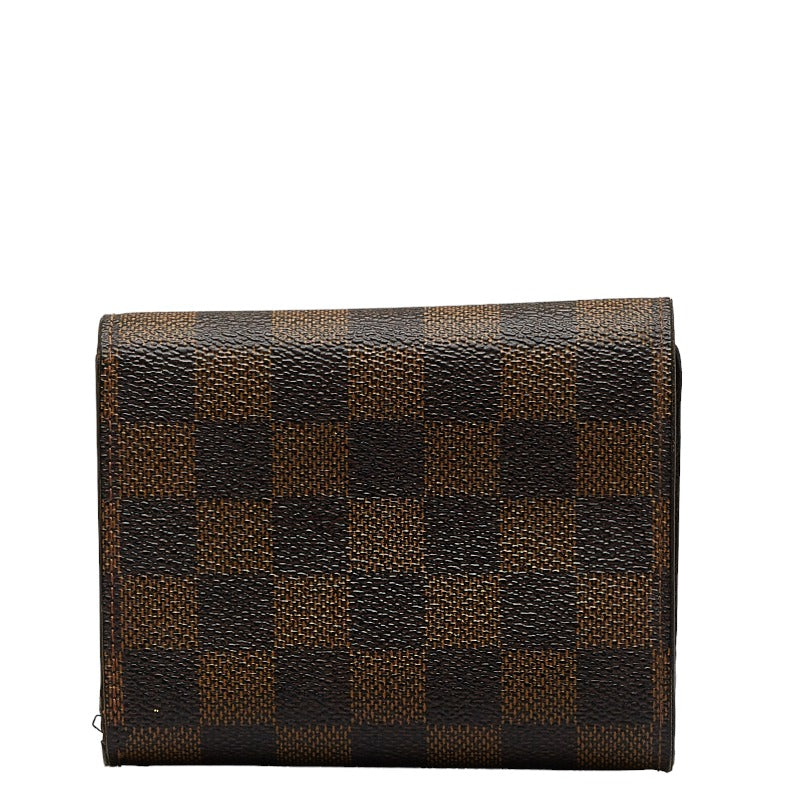 Louis vuitton Damiere N60034 Three Folded Wallet PVC/Leather Brown