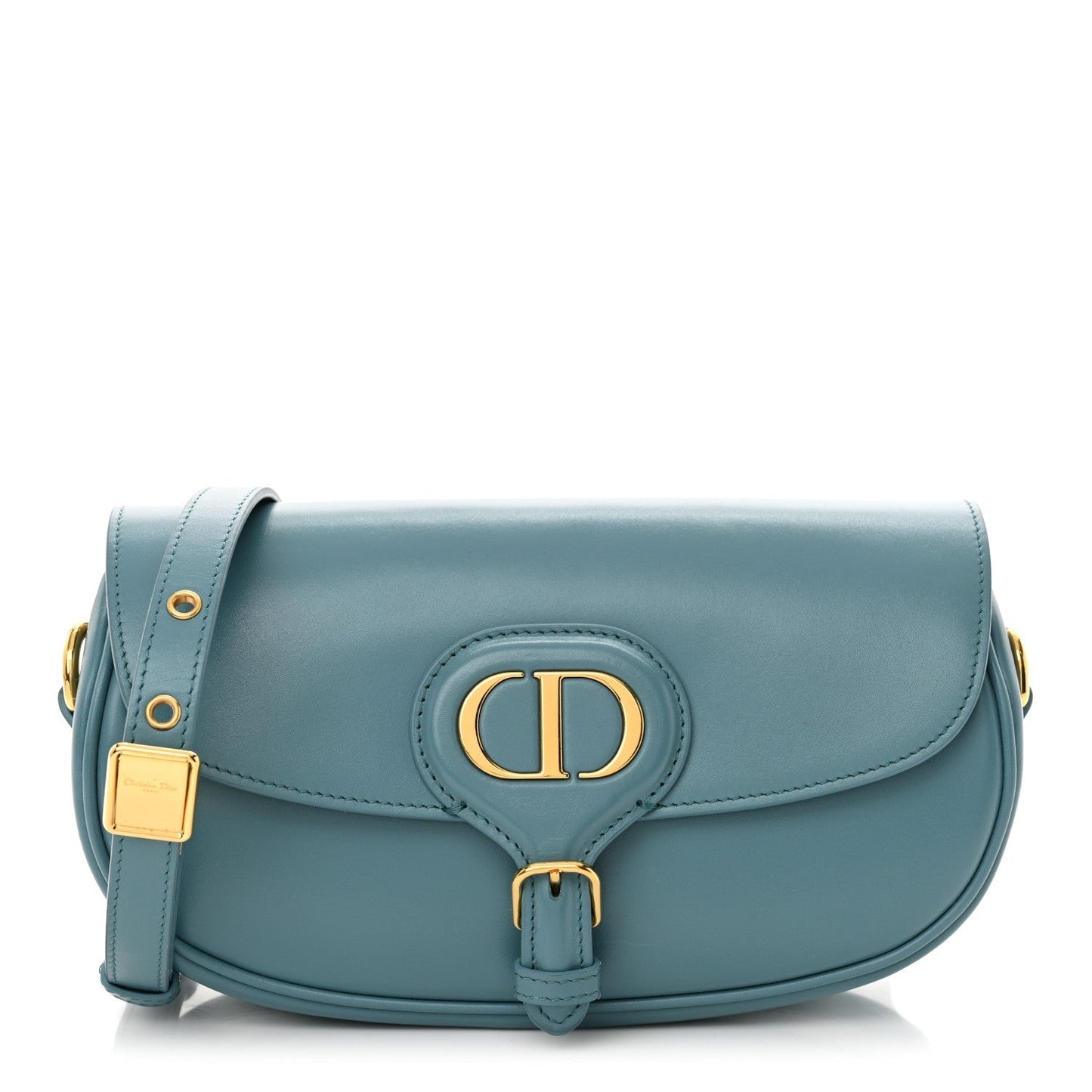Christian Dior Box Calfskin East West Bobby Bag Blue