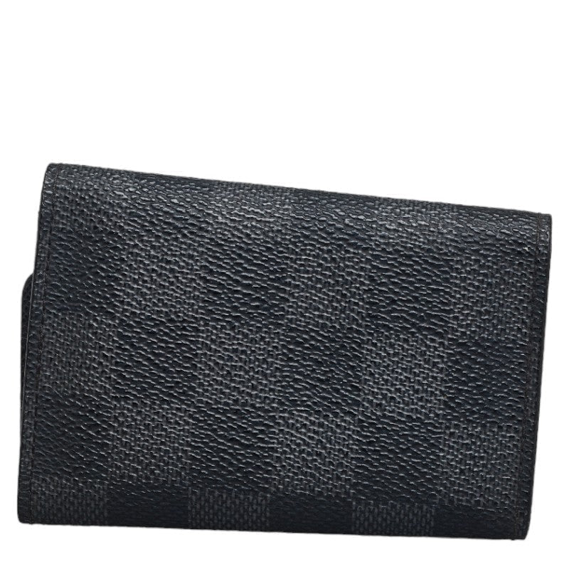 Louis vuitton Damière Graphite N62662 Keycase Leather Black