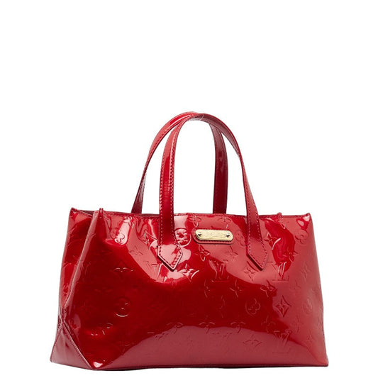 Louis Vuitton Monogram Verniss Wilshere PM Handbag M93642 Pompadour Red Patent Leather Louis Vuitton