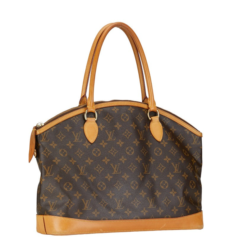 Louis Vuitton Monogram Locks Horizontal Handbag M40104 Brown PVC Leather Louis Vuitton