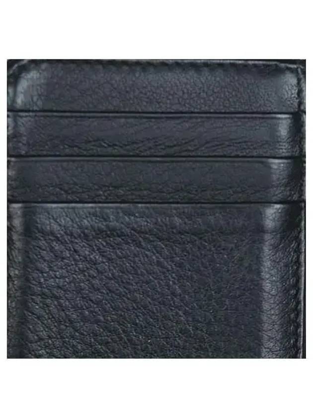 Luxury Balenciaga Trending 2026 505049 White Logo Black Leather Zipper Card Wallet