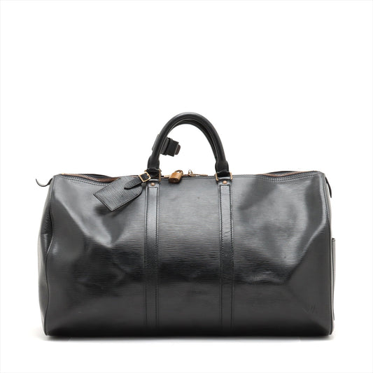 LOUIS VUITTON Keepall 50 in Epi Leather Noir Black M42962