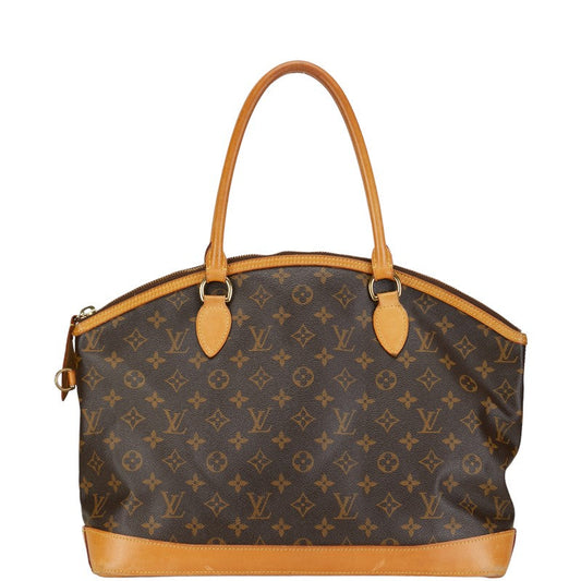 Louis Vuitton Monogram Locks Horizontal Handbag M40104 Brown PVC Leather Louis Vuitton