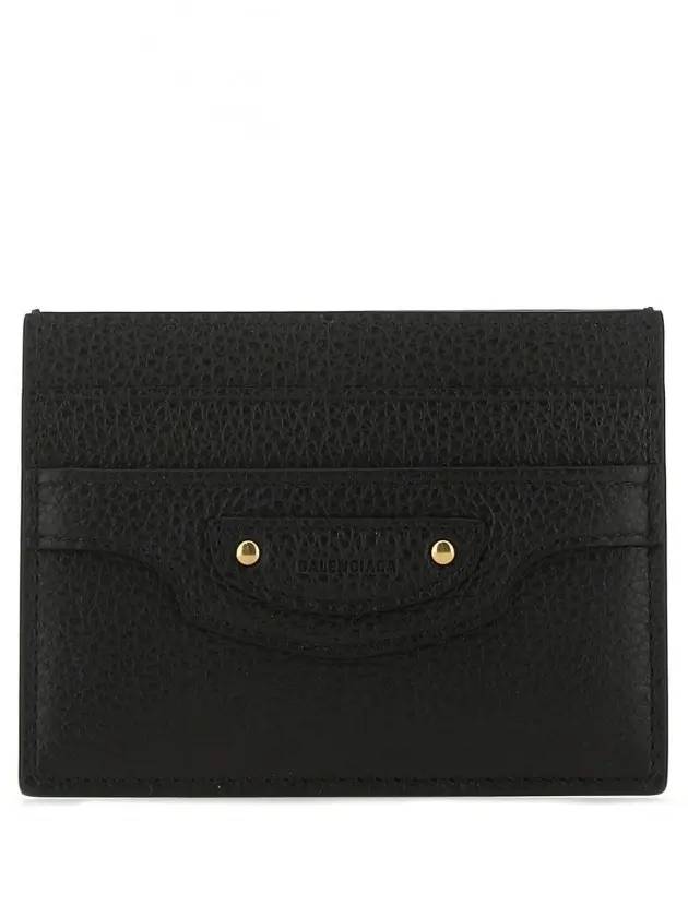 Luxury Balenciaga Trending 2026 Neo Classic Card Wallet Black
