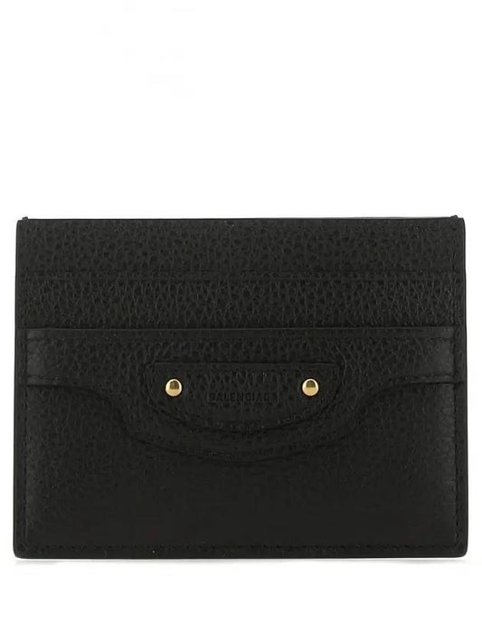 Luxury Balenciaga Trending 2026 Neo Classic Card Wallet Black